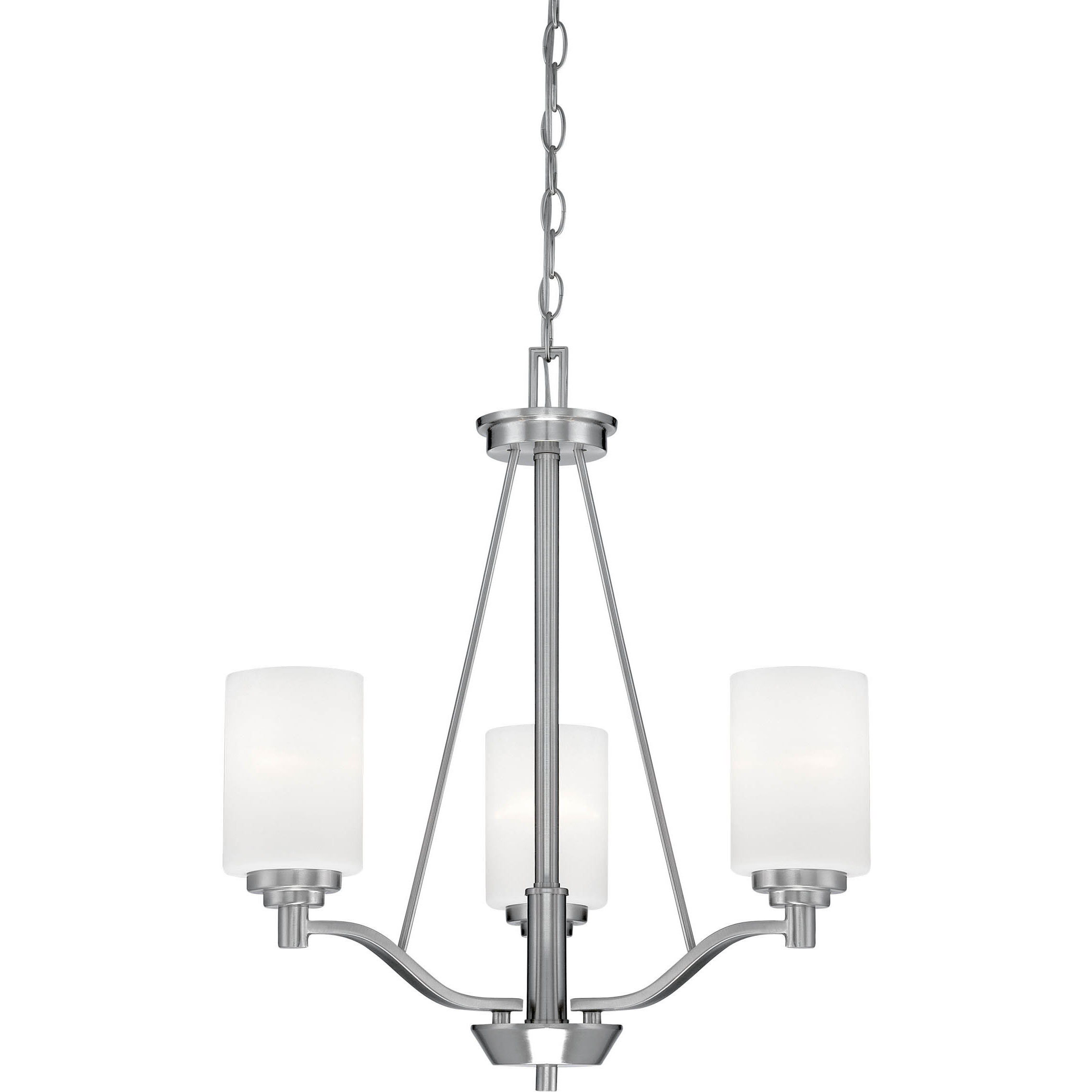 Durham 3 Light 20.5 inch Satin Nickel Chandelier Ceiling Light